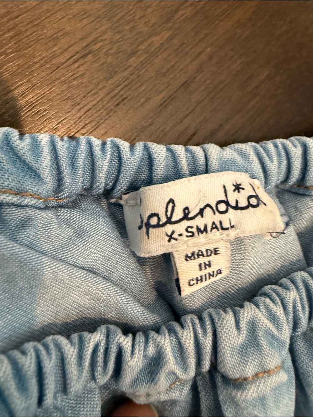 Splendid Light Blue Ruffle-Neck Tank Top - Picture 8 of 10